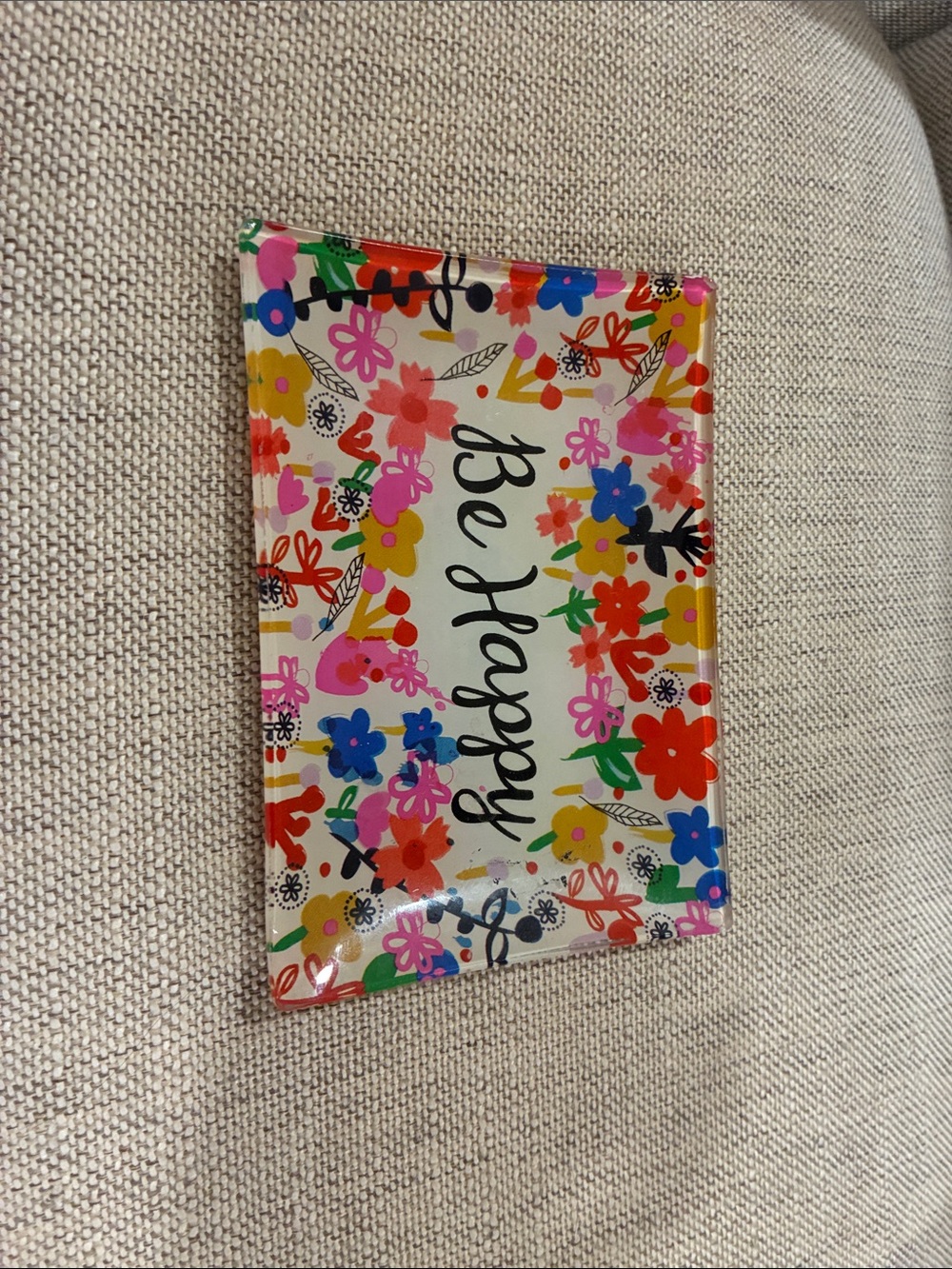 Be happy jewelry plate